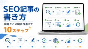 SEO記事の書き方|調査から公開後改善までの10ステップ